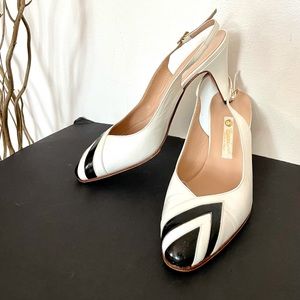 Gucci White and Black Heels